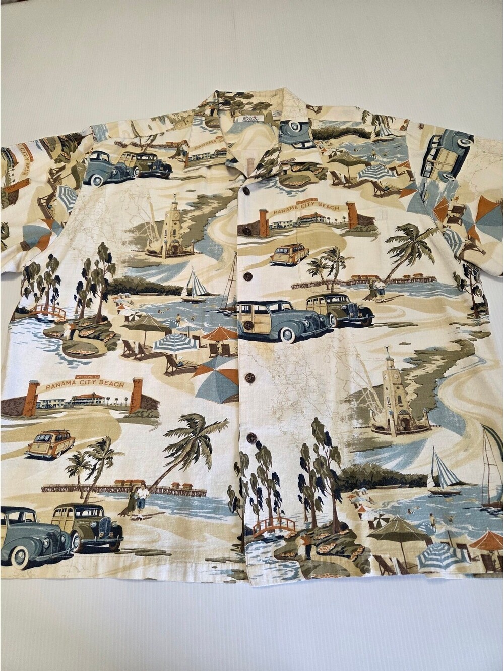 Boca Classics Men's XXL Hawaiian Shirt Size XXL Vintage Beach Print